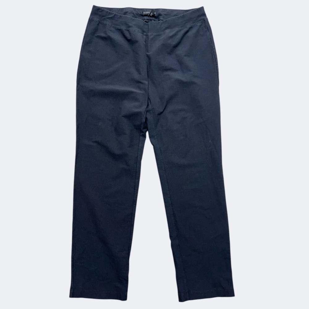 Eileen Fisher Pants XS‎ Gray Washable Ankle Baring Pull On Stretch Crepe Viscose